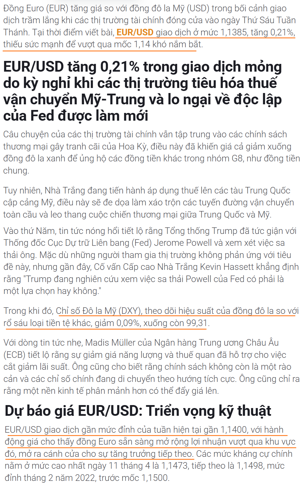 tin tuc 1.1 2004 Thị trường EURUSD