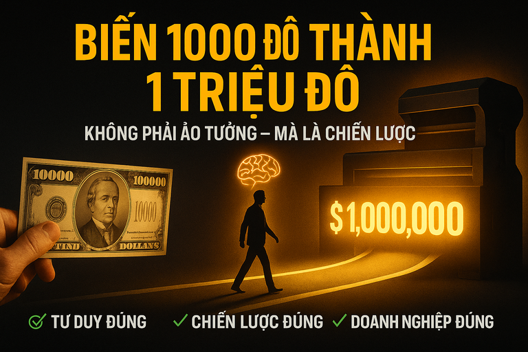 cách biến 1000 đô thành 1 triệu đô