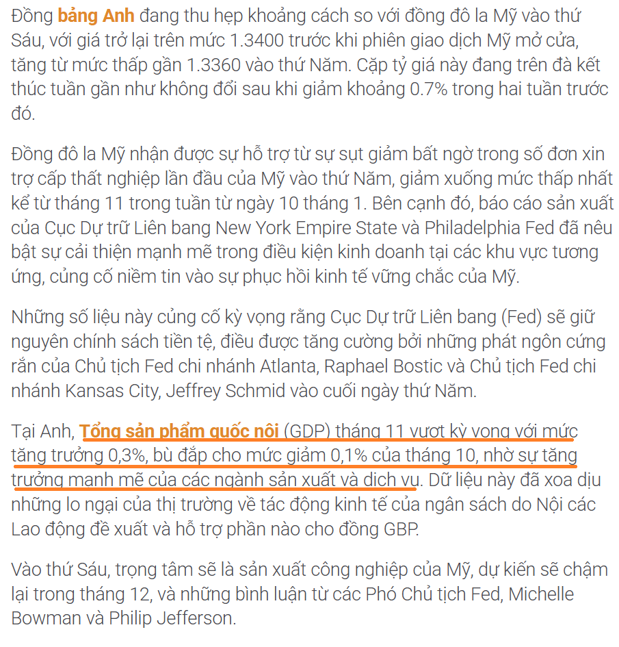 tin tuc 1.1 1801 Thị trường GBPUSD